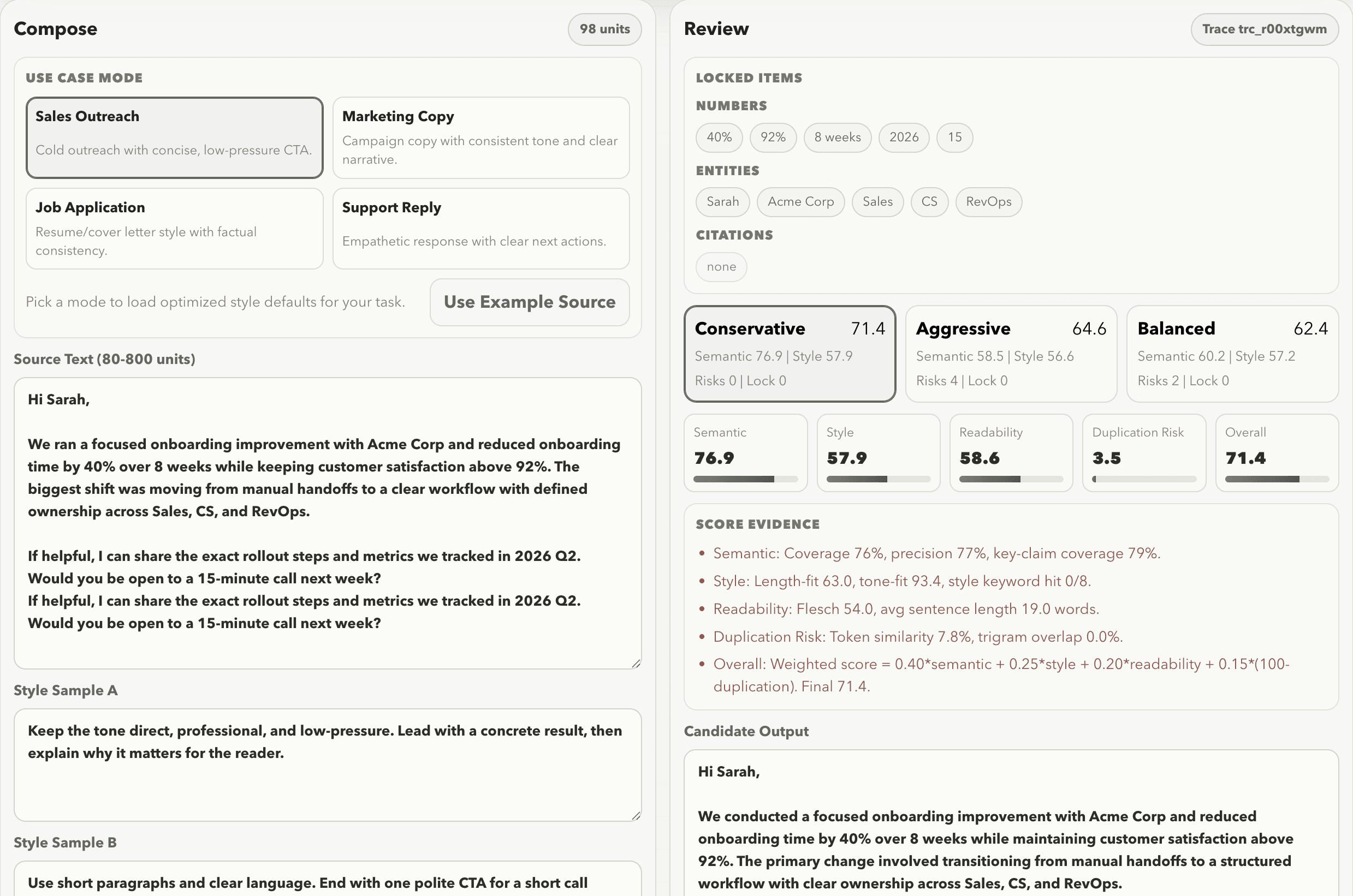 RewritePilot workspace visual